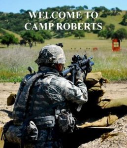 Welcome to Camp Roberts Soldier firing rifle