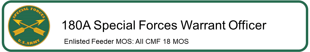 180A Special Forces Warrant Officer