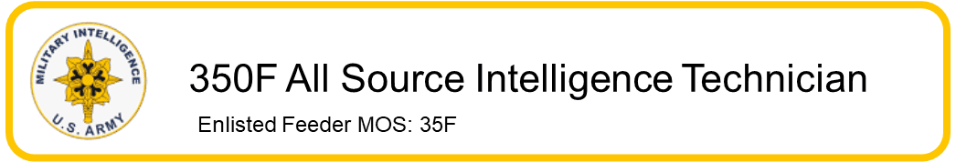 350F All Source Intelligence Technician