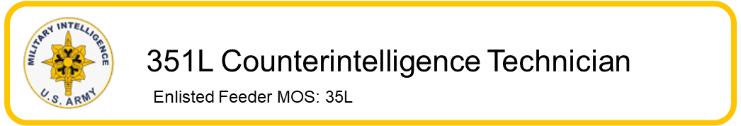 351L Counterintelligence Technician
