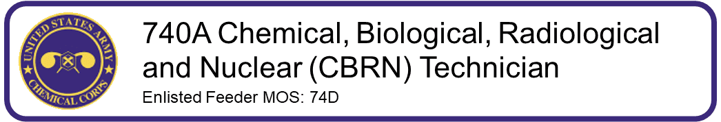 740A Chemical, Biological, Radiological and Nuclear (CBRN) Technician