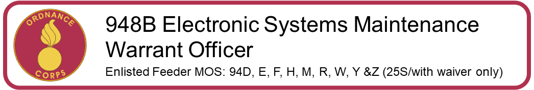 948B Electronic Systems Maintenance Warrant Officer